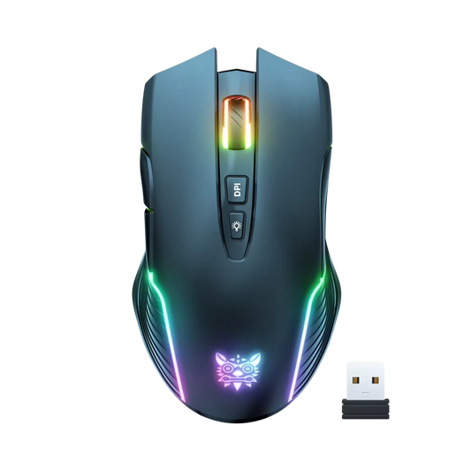 Ratón Gamer Inalámbrico 2.4GHz | RGB, 7 Botones, DPI Ajustable